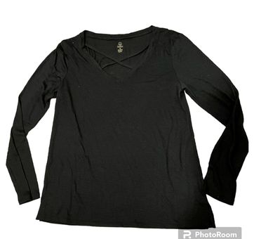 Balance Collection Long Sleeve T Shirt Top Black Medium - $7 - From Brooke