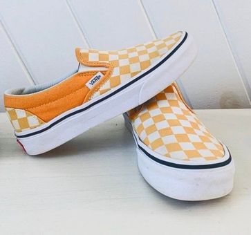 Vans Yellow Checkered Slip On Size 5.5 - $30 (40% Off Retail) - From Alexis