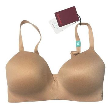 Tommy John Second Skin Lightly Lined Wireless Bra in Maple Sugar