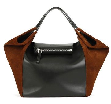 BDG Suede Pocket Tote Bag in Gray