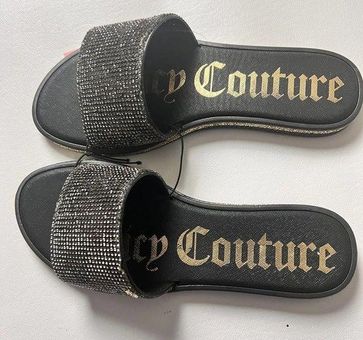 Juicy Couture Upward Wedge Rhinestone Sandals Multiple Size 6 - $35 (60%  Off Retail) New With Tags - From Johana