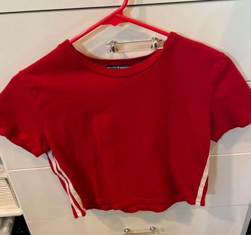 Brandy Melville Red And White Striped Shirt - $13 (71% Off Retail) - From  breana