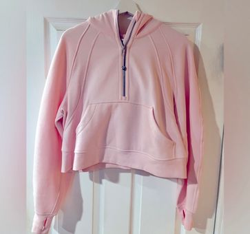 Lululemon Scuba Oversized Half-Zip Hoodie In Color Strawberry