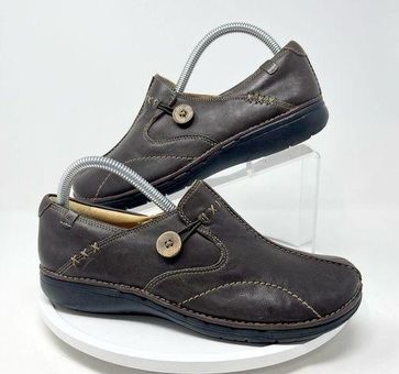 Måling dør Over hoved og skulder Clarks Women's Structured Un-Loop Slip-On Brown Leather Shoes - Size 8.5 -  $46 - From Timothy