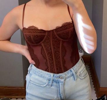 Urban Outfitters Corset Top Brown Size XS - $35 - From Libby