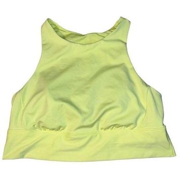 All In Motion Womens Light Support Brushed Sculpt High Neck Sports Bra  Yellow XL - $18 - From Tiffany