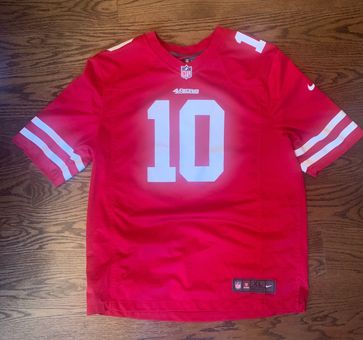 NFL Team Apparel Jimmy Garoppolo 49er football jersey Red Size XL - $71  (35% Off Retail) - From keira