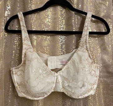 Cacique Vintage intimates white lace no padding bra, size 40D GUC - $27 -  From Jessica