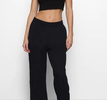 SKIMS Boyfriend Fleece Pants Black Size XS - $85 (43% Off Retail