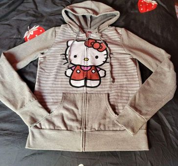 Dolls Kill Hello Kitty Faux Fur Zip Up Coat Winter Jacket