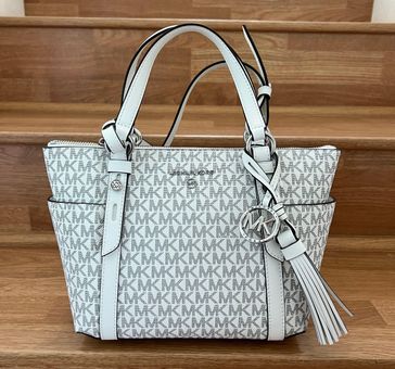 Michael Michael Kors Logo-print Canvas Tote Bag In Neutrals