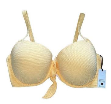 Shade & Shore Light Lift Underwire Bikini Top Pale Yellow Size 38