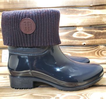 dilemma Overhale opretholde Tommy Hilfiger Wellies Waterproof Rain Boots Purple Size 8 - $39 (43% Off  Retail) - From Shopping