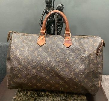 Louis Vuitton Brown, Pattern Print Monogram Speedy 40