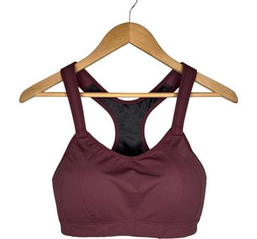 Syrokan Womens Sports Bra Front Adjustable Padded Wireless Eggplant 34C  Size undefined - $20 - From Michelle