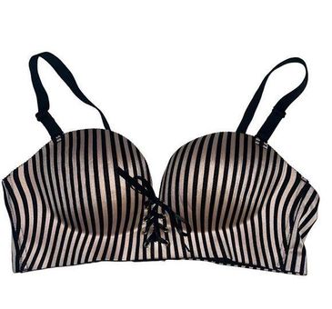FallSweet black and tan padded push up bra 40C Size undefined