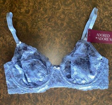 Adore Me Adored by Women's Chelsey Floral Lace Unlined Underwire Bra - size  32D - $16 New With Tags - From Rebekah