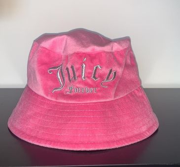 Juicy Couture Velour Bucket Hat in Pink