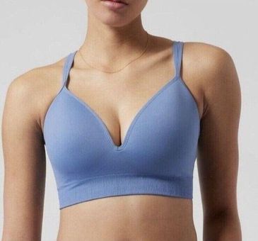 Athleta XL Women's Embrace Sports Bra A-C Size XL Light Blue