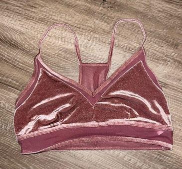 Alo Yoga Mesh & Velvet Sports Bra