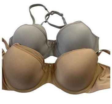 Lot of 2 Bali Women Size 36C Bra Beige Gray Underwired 10B-3p - $13 - From  Bal