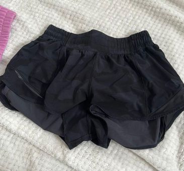 Lululemon Hotty Hot Low-rise Lined Shorts 2.5 In Black