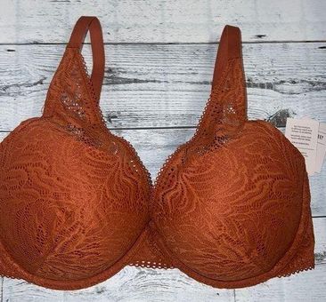 New - Auden Bra Size 32DDD Underwired Push-Up Adjustable Straps Lace Floral  Li… Orange - $14 New With Tags - From Shoptillyoudrop