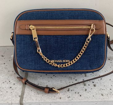 Michael Kors NWT Jet Set Item Large East West Zip Chain Crossbody Bag Blue  - $135 (61% Off Retail) New With Tags - From Adriana