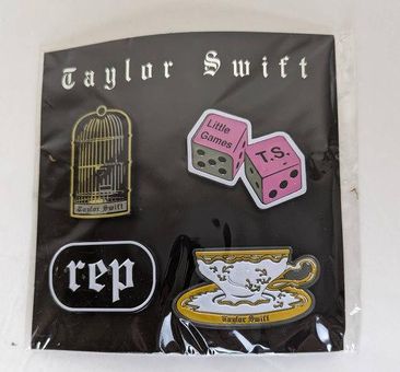 Taylor Swift pin badges: New album song names teased - BBC Newsround