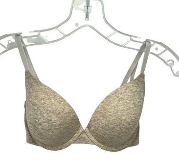 Victoria's Secret Pink Womens Push Up Bra Underwire Padded Tan 28B Size  undefined - $17 - From Mia