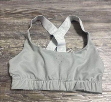 FIGS Performance 300 XSmall Sports Bra in Wild Dove Neutral Gray