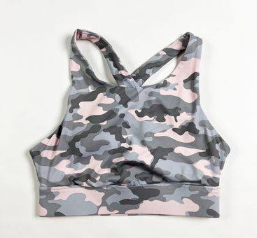 Fabletics Ella No Bounce Crossback Athletic Work Out Sports Bra Haze Grey  Camo Size XS - $31 - From Galore