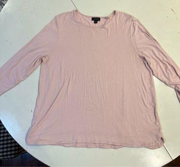 J.Jill Wearever Pink Long Sleeve Flowy Top Size Large - $27 - From