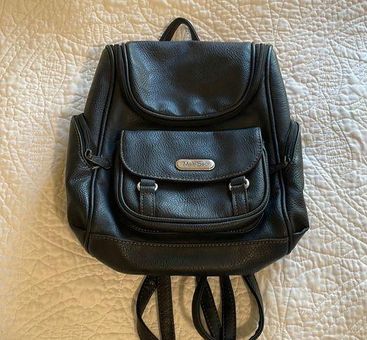 MultiSac Black Faux Leather Mini Backpack Purse - $20 - From Elisabeth