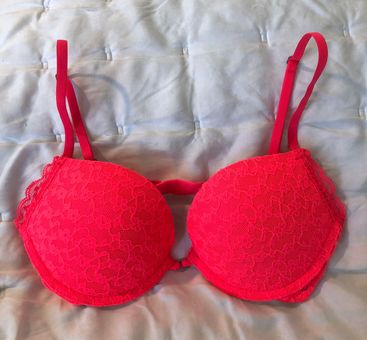 Gilly Hicks Pink/salmon/orange/red Ish Lace Bra - $19 (36% Off