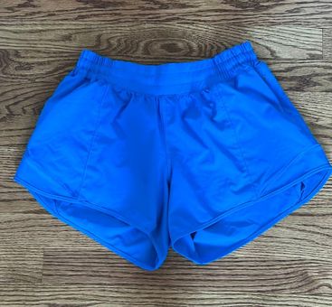 Lululemon Blue Running Athletic Hotty Hot Shorts Size 8