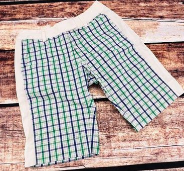 Adidas plaid sales golf shorts