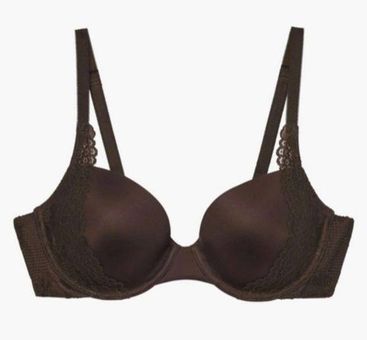 Savage X Fenty Dark Brown Demi Cup Bra 36B New Size undefined - $31 New  With Tags - From J