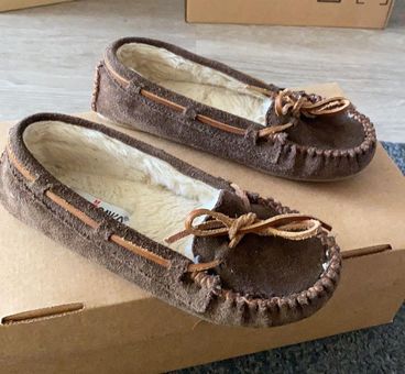 Women's Fringed Soft Sole Genuine Suede Leather Indoor Moccasins – Leather- Moccasins