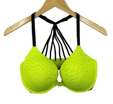 Neon Green Strappy Bra