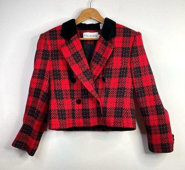 Red Jacket for Women, Red Wool Blazer Womens, Classic Womens