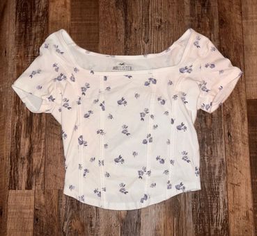 Hollister, Tops, White Hollister Corset Baby Tee