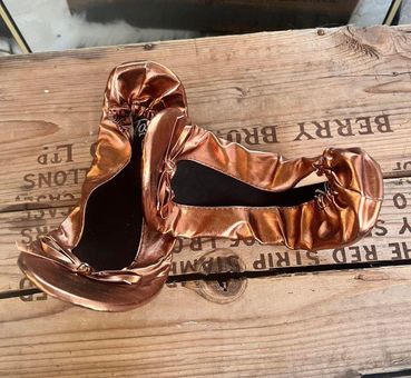 Silky Toes Copper Ballet Flats Size 8 - $15 - From Tigerlilly