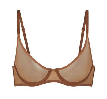 SKIMS Ultra Fine Mesh Underwire Scoop Bra 34B Bronze Tan Size 34 B - $40  New With Tags - From Lindsey