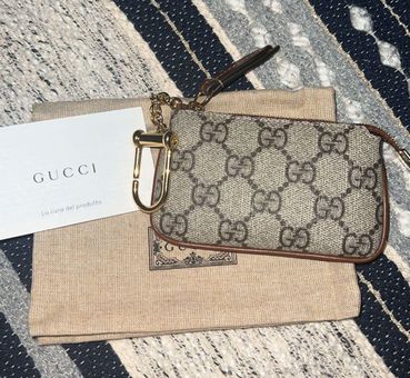 Gucci GG Supreme Key Pouch Tan - $450 New With Tags - From Priscilla