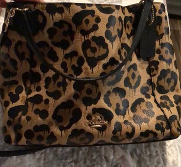 Coach Skinny Leopard Printed Leather Mini Id Case | Connecticut Post Mall