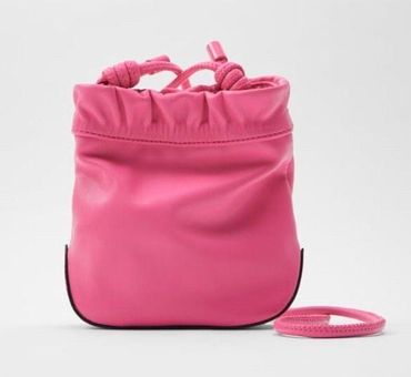 Zara knotted bucket bag sale