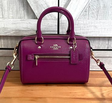 Coach Mini Rowan Satchel Crossbody Bag Purple - $130 (48% Off Retail) -  From Jen