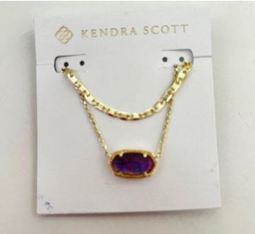 Elisa Gold Pendant Necklace in Drusy | Kendra Scott