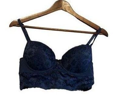 Adore Me Adored by underwire floral lace Demi cup bra size 34C